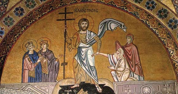 Η Ανάστασις, Μονή Οσίου Λουκά, 11ος αι.